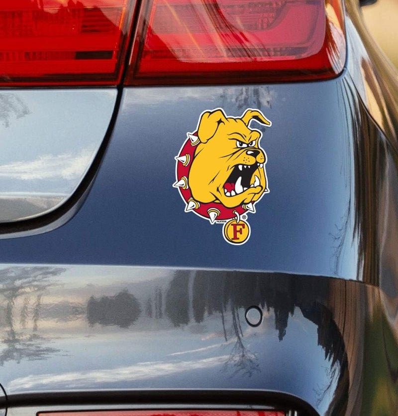 Nudge Printing Collegiate NCAA Car Decal Made from Premium Weatherproof Vinyl (Ferris State University) - Image 1